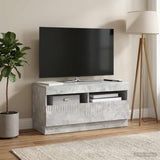 Vidaxl led tv-meubel betongrijs bewerkt hout