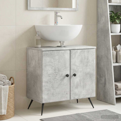 Vidaxl badkamer wastafelkast breda betongrijs 59,5 x 31,5 x 59 cm