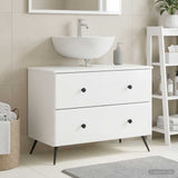 Vidaxl badkamer wastafelkast breda hoogglans wit 82 x 41 x 59 cm