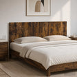 Vidaxl wandgemonteerd hoofdeinde breda gerookt eiken bewerkt hout