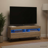 Vidaxl led tv-meubel sonoma eiken bewerkt hout