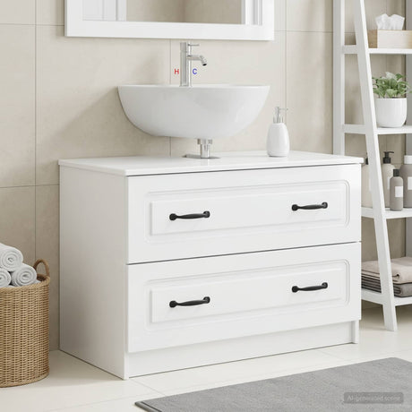 Vidaxl badkamer wastafelkast utrecht hoogglans wit 82 x 41 x 56 cm