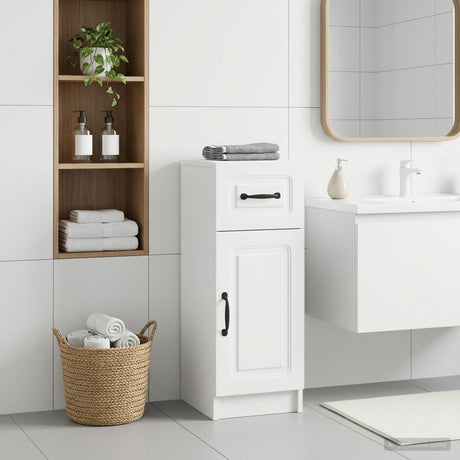 Vidaxl badkamer opbergkast utrecht wit 30 x 31 x 77 cm bewerkt hout