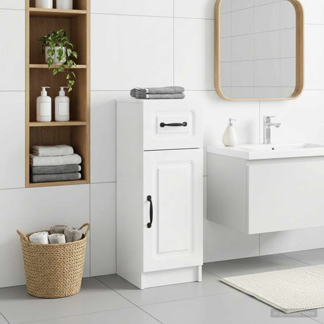 Vidaxl badkamer opbergkast utrecht hoogglans wit 30 x 31 x 77 cm