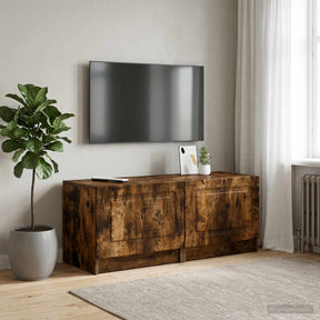 Vidaxl tv-meubel gerookt eiken bewerkt hout