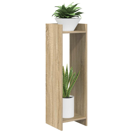Vidaxl plantenstandaard 2 st sonoma eiken 30 x 30 x 100 cm
