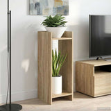 Vidaxl plantenstandaard 2 st sonoma eiken 30 x 30 x 80 cm bewerkt hout