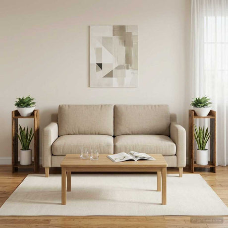 Vidaxl plantenstandaard 2 st oud hout 30 x 30 x 80 cm bewerkt hout