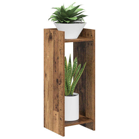 Vidaxl plantenstandaard 2 st oud hout 30 x 30 x 80 cm bewerkt hout