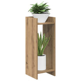 Vidaxl plantenstandaard 2 st artisanaal eiken 30 x 30 x 80 cm