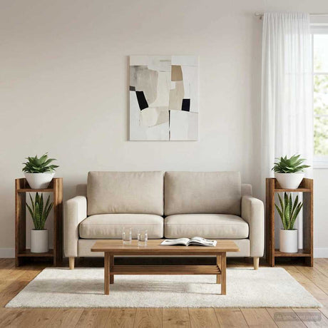 Vidaxl plantenstandaard 2 st oud hout 30 x 30 x 60 cm bewerkt hout