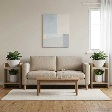 Vidaxl plantenstandaard 2 st sonoma eiken 30 x 30 x 40 cm bewerkt hout