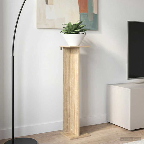 Vidaxl plantenstandaard 2 st sonoma eiken 25 x 25,5 x 100,5 cm