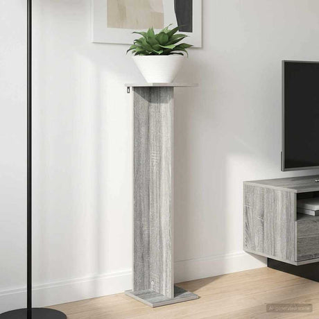 Vidaxl plantenstandaard 2 st grijs sonoma 25 x 25,5 x 100,5 cm