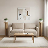 Vidaxl plantenstandaard 2 st artisanaal eiken 25 x 25,5 x 100,5 cm