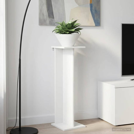 Vidaxl plantenstandaard wit 25 x 25,5 x 80,5 cm bewerkt hout