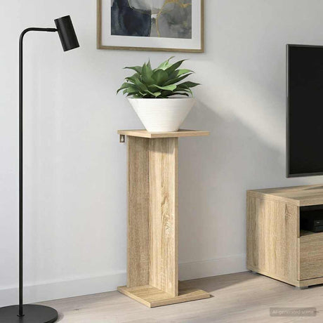 Vidaxl plantenstandaard sonoma eiken 25 x 25,5 x 60,5 cm bewerkt hout