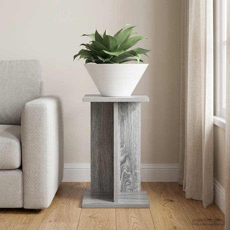 Vidaxl plantenstandaard grijs sonoma 25 x 25,5 x 40,5 cm bewerkt hout