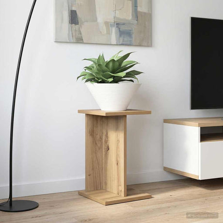 Vidaxl plantenstandaard 2 st artisanaal eiken 25 x 25,5 x 40,5 cm