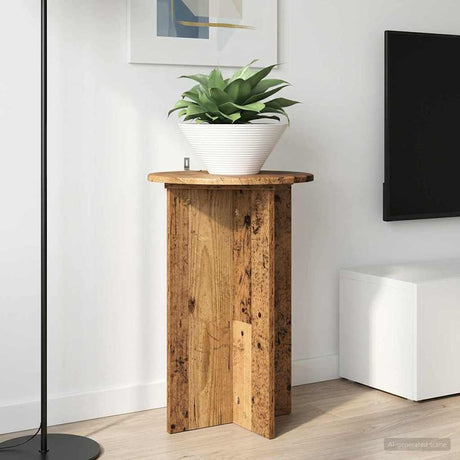 Vidaxl plantenstandaard 2 st oud hout ø40 x 60 cm bewerkt hout