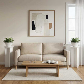 Vidaxl plantenstandaard 2 st wit ø29,5 x 60 cm bewerkt hout