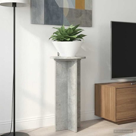 Vidaxl plantenstandaard 2 st betongrijs 29,5 x 29,5 x 60 cm