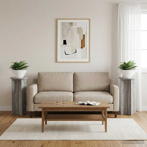 Vidaxl plantenstandaard 2 st grijs sonoma 29,5 x 29,5 x 60 cm