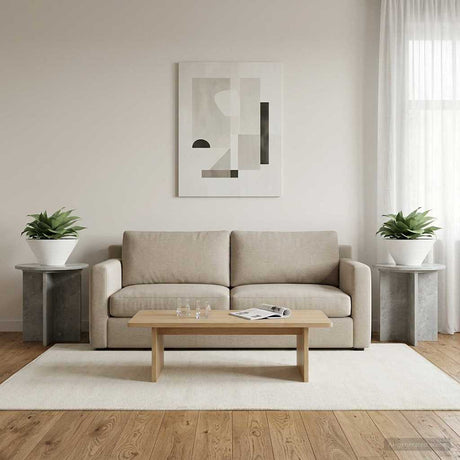 Vidaxl plantenstandaard 2 st betongrijs 40 x 40 x 40 cm bewerkt hout