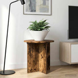 Vidaxl plantenstandaard 2 st gerookt eiken 40 x 40 x 40 cm