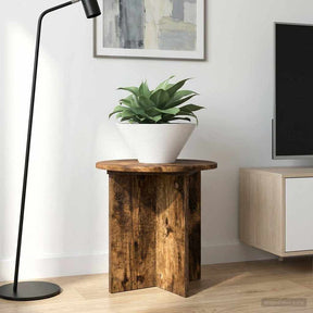 Vidaxl plantenstandaard 2 st gerookt eiken 40 x 40 x 40 cm