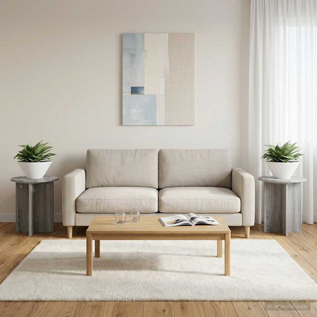 Vidaxl plantenstandaard 2 st grijs sonoma 40 x 40 x 40 cm bewerkt hout