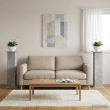 Vidaxl plantenstandaard 2 st betongrijs 30,5 x 30 x 100,5 cm