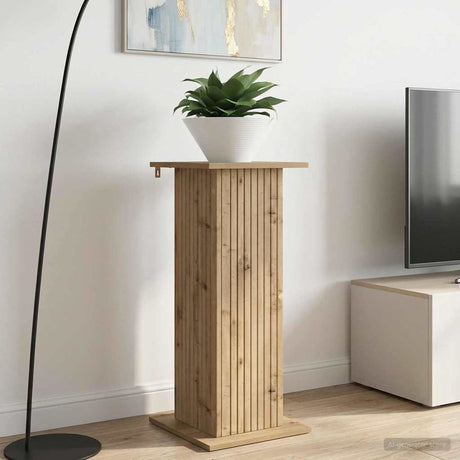 Vidaxl plantenstandaard artisanaal eiken 30,5 x 30 x 80,5 cm