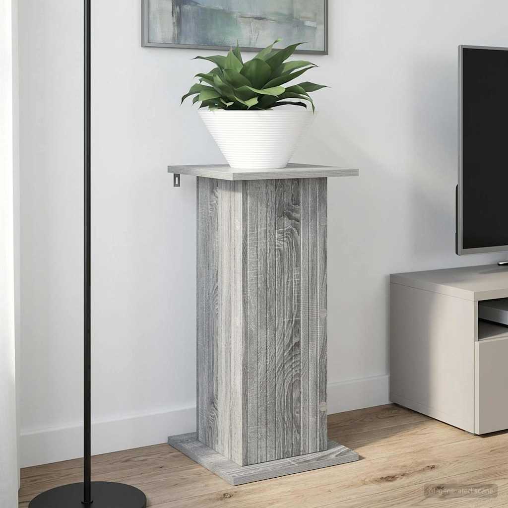 Vidaxl plantenstandaard 2 st grijs sonoma 30,5 x 30 x 60,5 cm