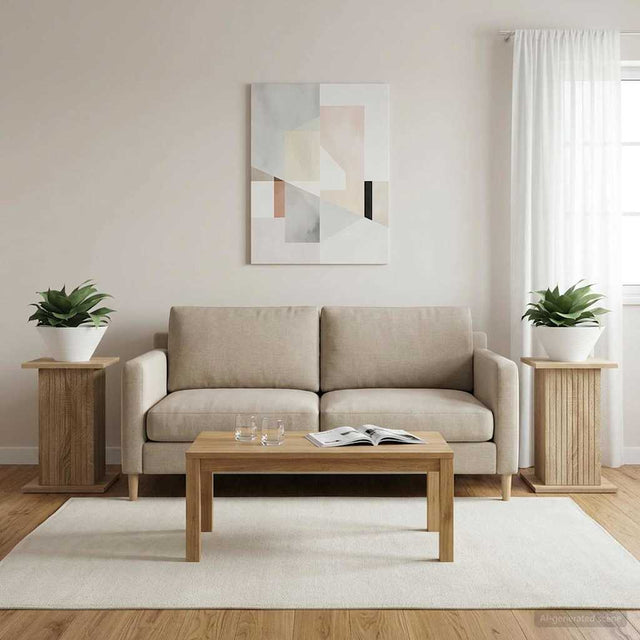 Vidaxl plantenstandaard 2 st sonoma eiken 30,5 x 30 x 43 cm