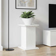 Vidaxl plantenstandaard 2 st hoogglans wit 30,5 x 30 x 43 cm