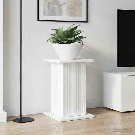 Vidaxl plantenstandaard 2 st hoogglans wit 30,5 x 30 x 43 cm