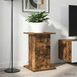 Vidaxl plantenstandaard 2 st gerookt eiken 30,5 x 30 x 43 cm