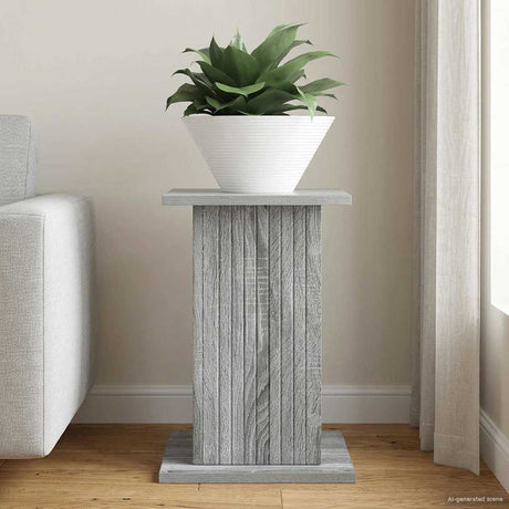 Vidaxl plantenstandaard grijs sonoma 30,5 x 30 x 43 cm bewerkt hout