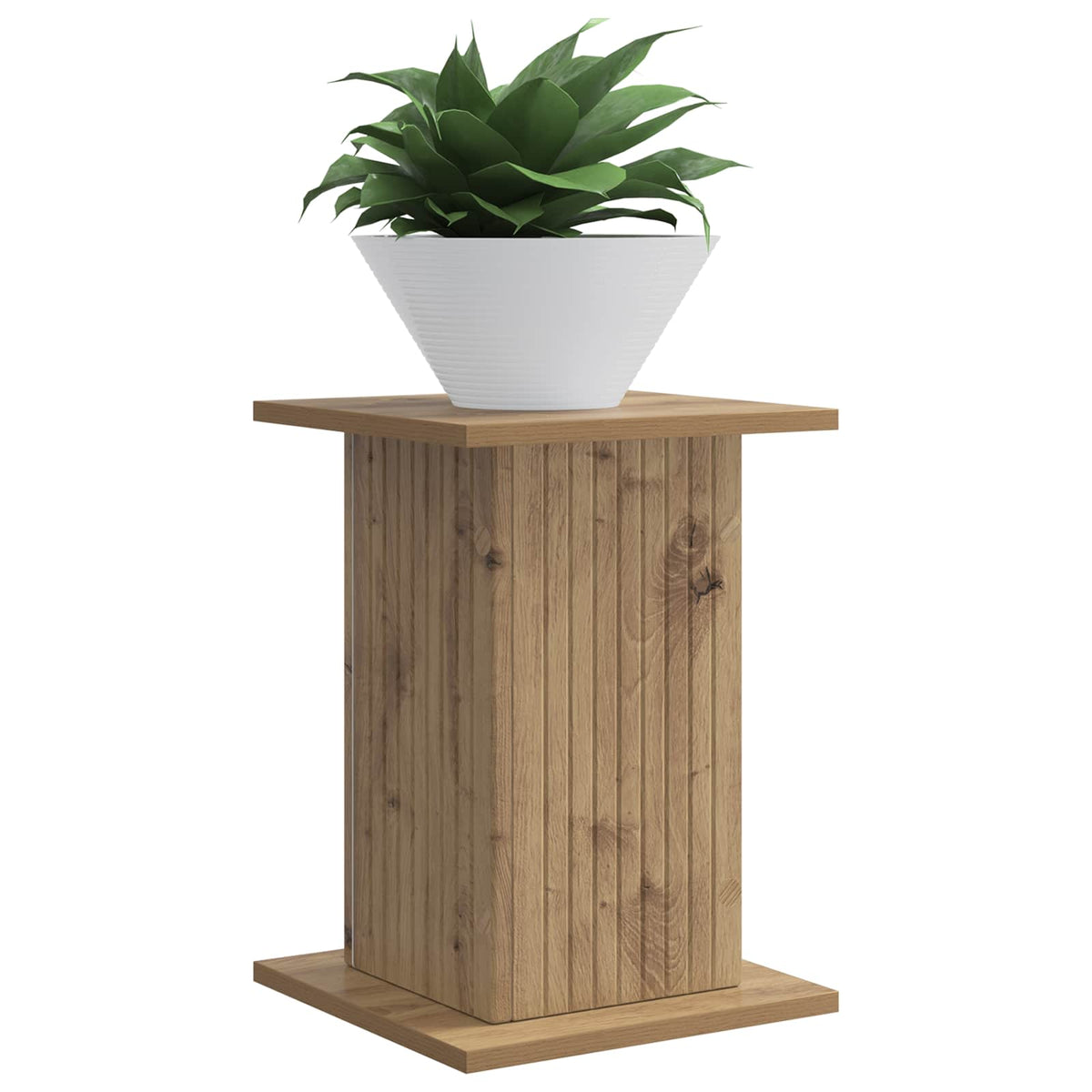 Vidaxl plantenstandaard artisanaal eiken 30,5 x 30 x 43 cm