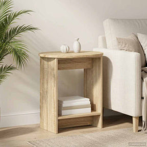 Vidaxl bijzettafel sonoma eiken 50 x 39,5 x 55 cm bewerkt hout