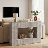 Vidaxl wandtafel beton grijs 101 x 29 x 74 cm geconstrueerd hout