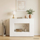 Vidaxl wandtafel hoogglans wit 101 x 29 x 74 cm geconstrueerd hout