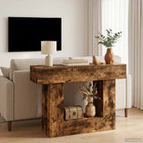 Vidaxl gerookte eik 101 x 30 x 74 cm