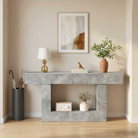Vidaxl beton grijs 160 x 30 x 74 cm