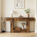 Vidaxl gerookte eik 160 x 30 x 74 cm