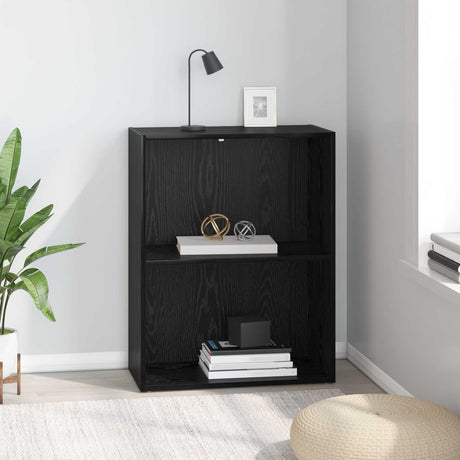 Vidaxl boekenkast 60 x 30 x 76.5 cm bewerkt hout zwart eiken