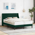 Vidaxl bedframe met hoofdeinde donkergroen 120 x 200 cm fluweel