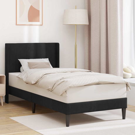 Vidaxl bedframe met hoofdeinde zwart 80 x 200 cm fluweel