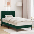 Vidaxl bedframe met hoofdeinde donkergroen 100 x 200 cm fluweel
